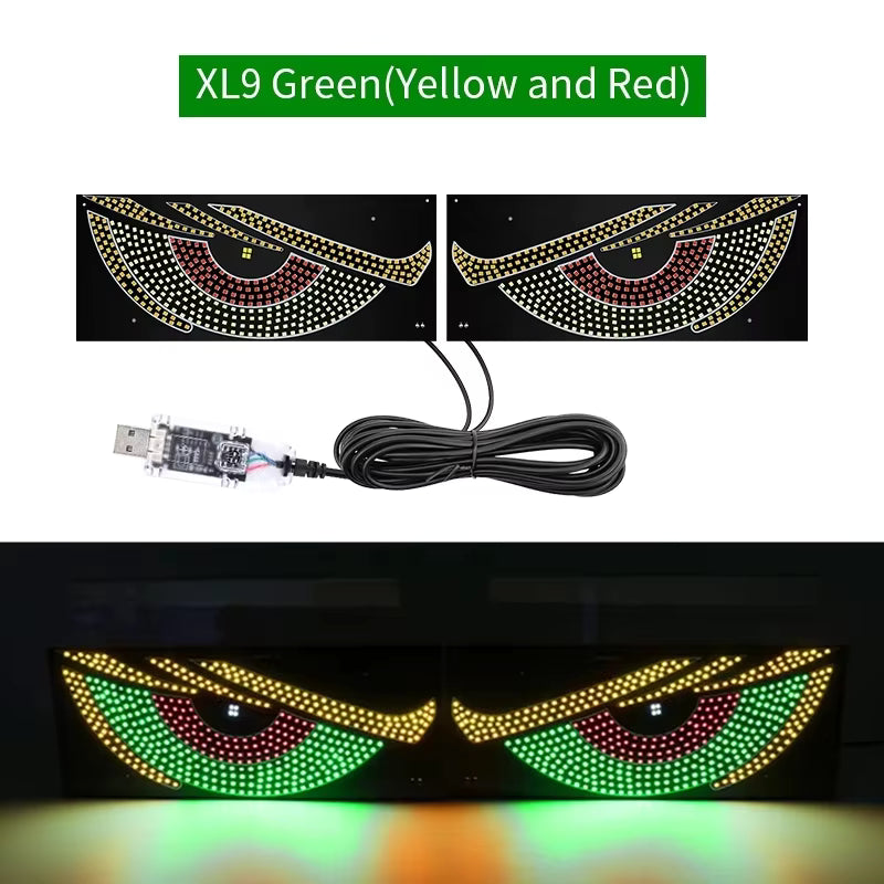 Car Window LED Light Panel with App Control and Remote, Music Sync