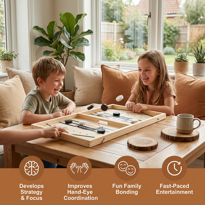 Catapult Chess Board Game with Wooden Construction and Launch Mechanism