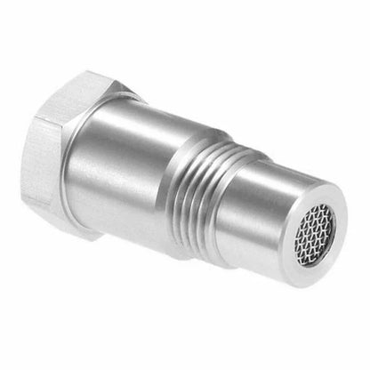 O2 Sensor Adapter with Internal Converter Element and Stainless Steel Mesh, M18x1.5 Thread