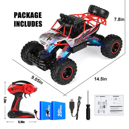 4WD Remote Control Truck with Dual Motors and 260ft Range, 35KM/H Speed