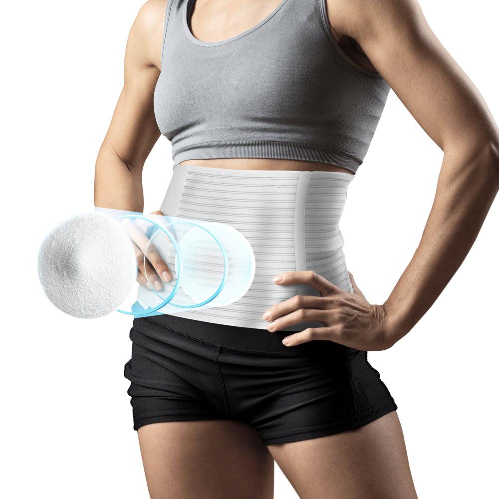 Abdominal Hernia Support Belt with Removable Compression Pad and Spiral Stays
