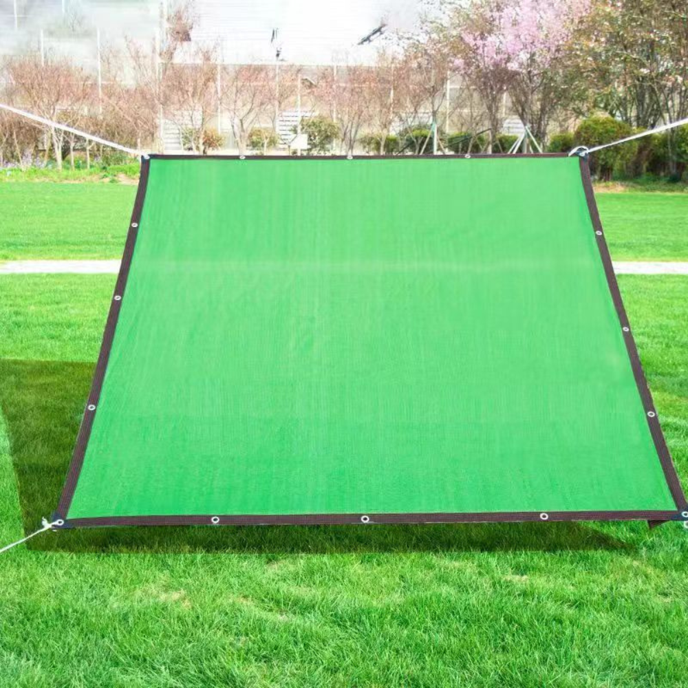 UV Block Mesh Shade Sail with Metal Grommets and Water Repellent Surface
