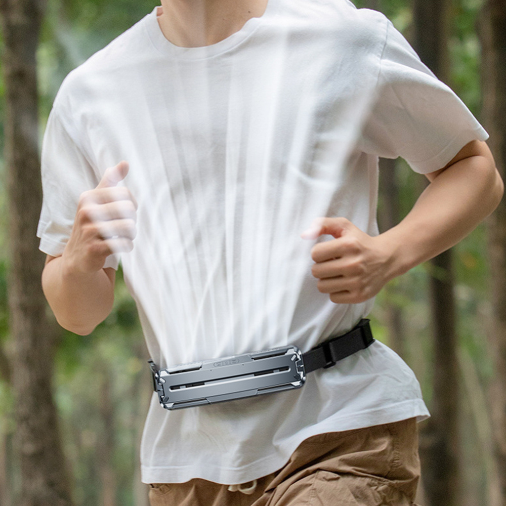 Wearable Waist Fan with 3-Speed Settings and 5000mAh Battery