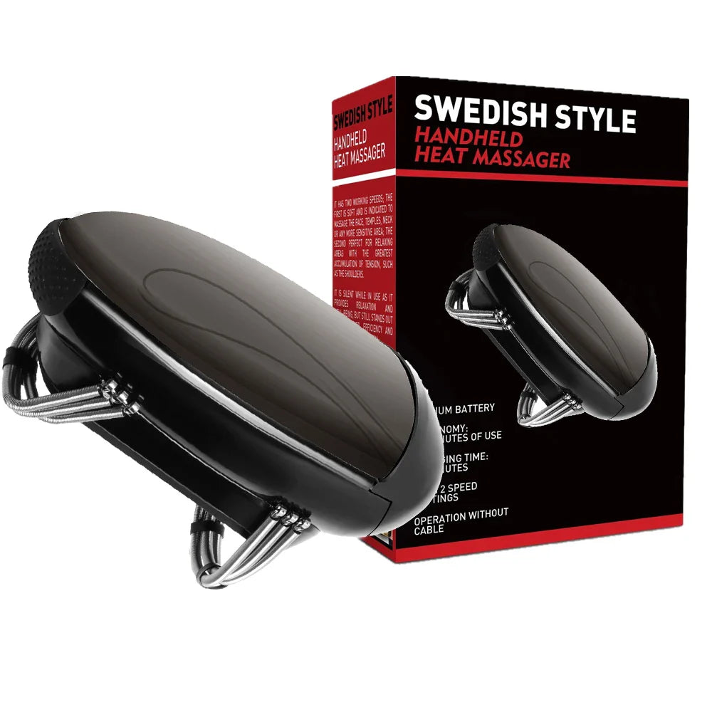 Handheld Vibration Massager with Heat Function and Multiple Intensity Settings