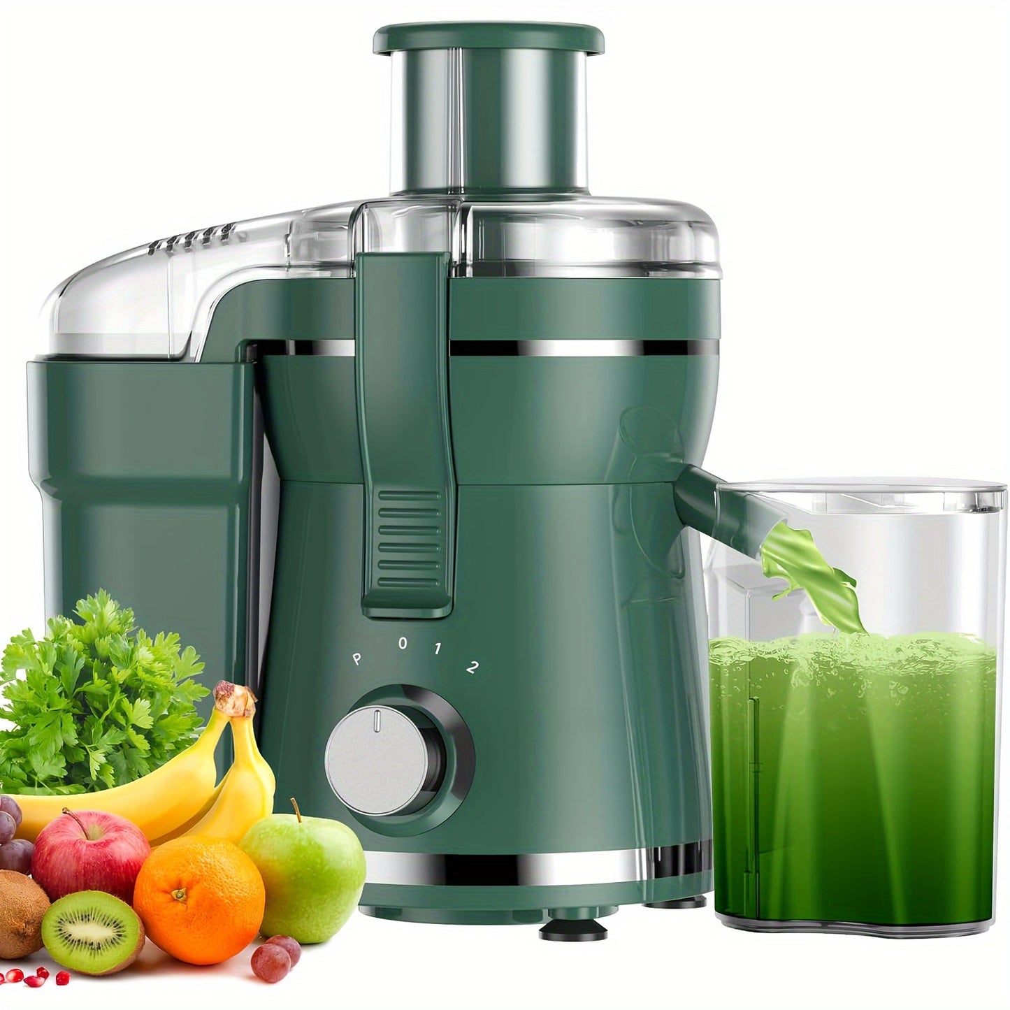 Centrifugal Juicer with 3 Inch Wide Mouth and Dual Speed Settings, 500W