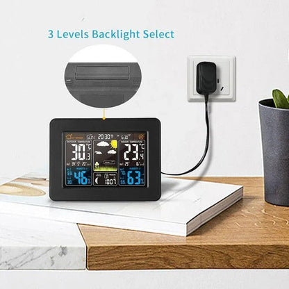 Weather Station with Wireless Sensor and Atomic Clock, Color LCD Display
