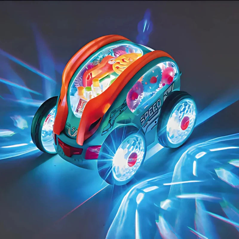 Spinning LED Vehicle with Multicolor Lights and Built-In Music