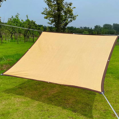 UV Block Mesh Shade Sail with Metal Grommets and Water Repellent Surface