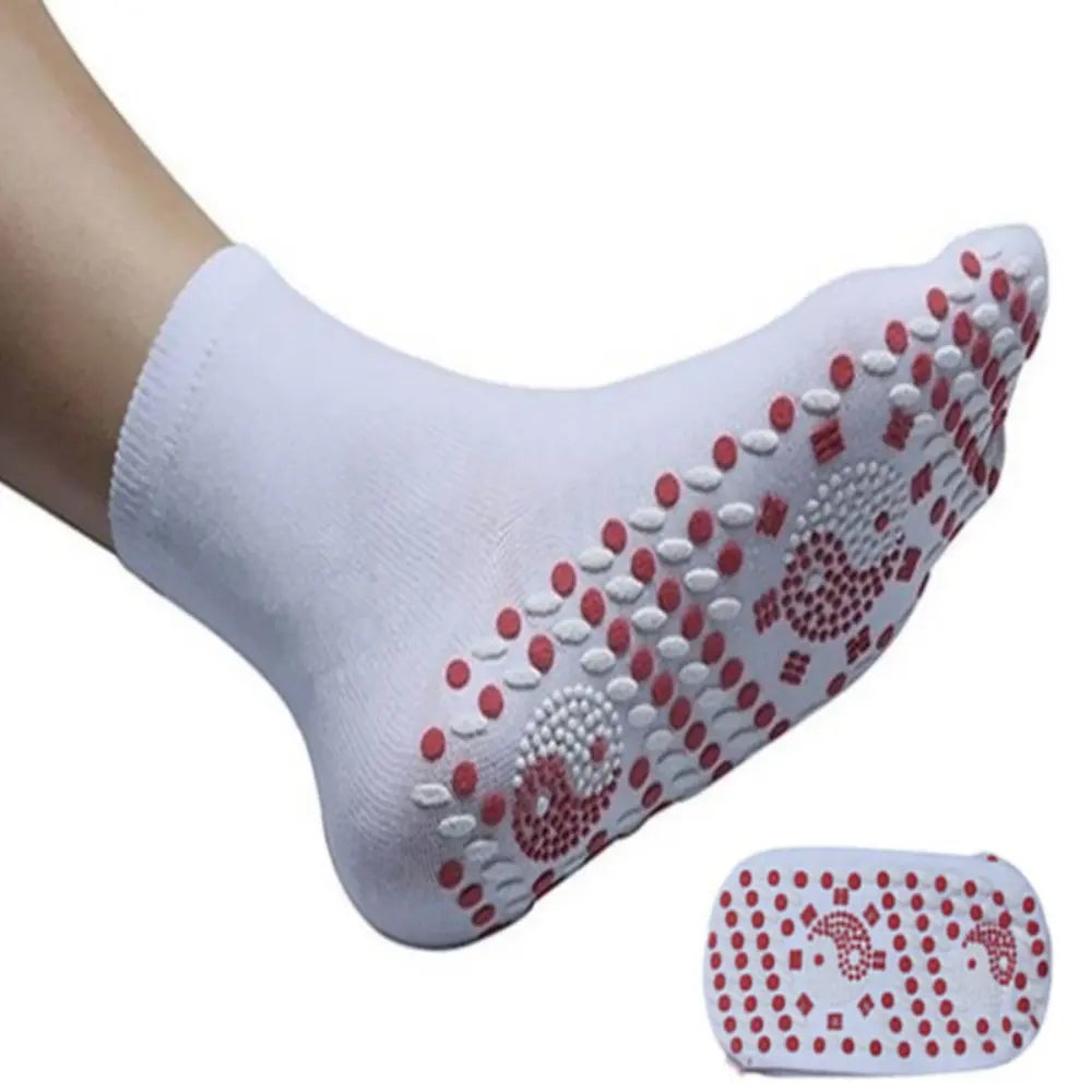 Heated Socks with Rechargeable Battery and Adjustable Heat Levels, 5 Pairs All Vera Mart