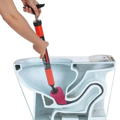 Air Powered Plunger with 120 PSI Pressure and Interchangeable Drain Heads