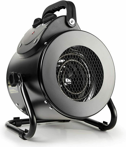 Greenhouse Heater 1500W with Steel Coil Element and Dual Air Circulation, IPX4 Splash Resistant