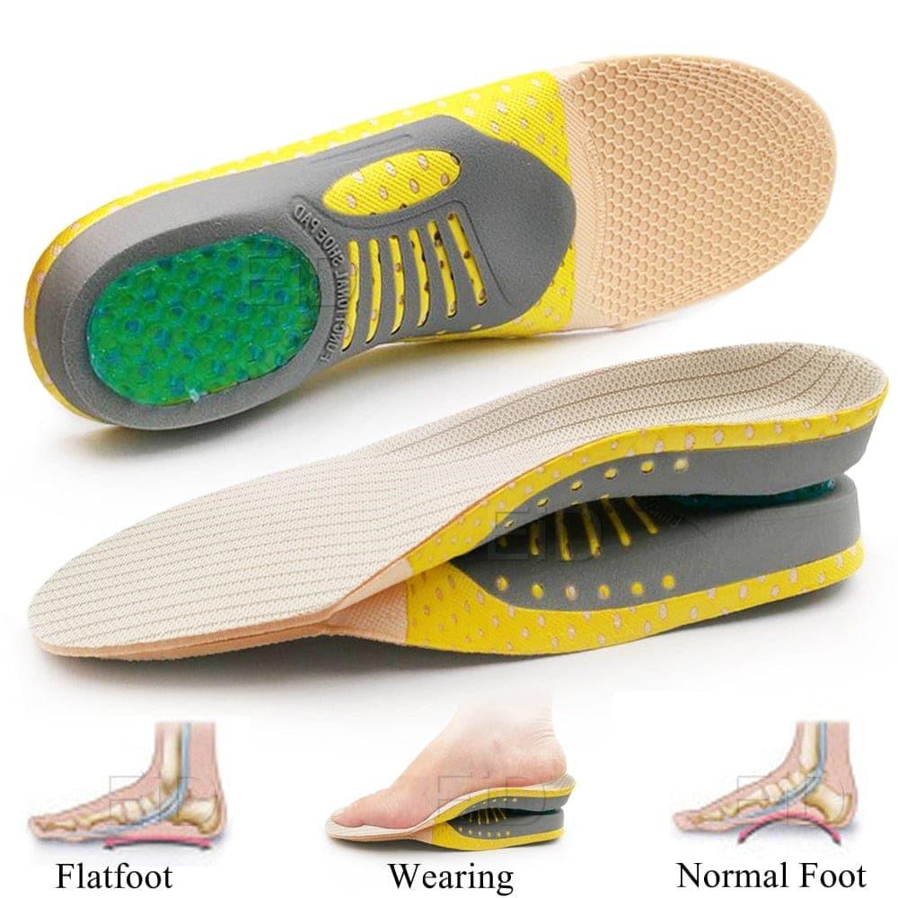 Arch Support Insoles with EVA Dampening Pads and Heel Cup, 2 Pair
