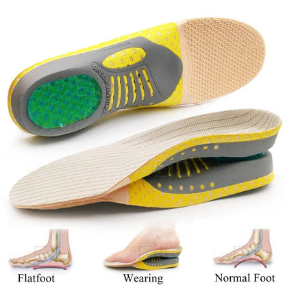 Arch Support Insoles with EVA Dampening Pads and Heel Cup, 2 Pair