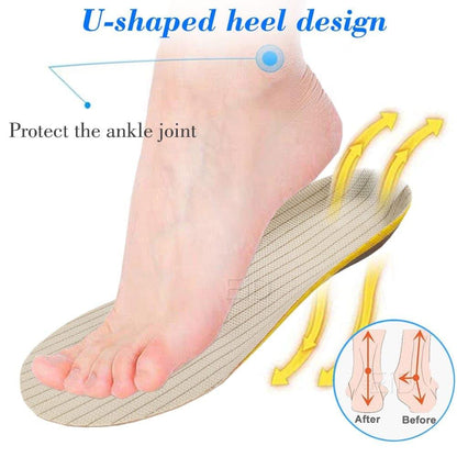 Arch Support Insoles with EVA Dampening Pads and Heel Cup, 2 Pair