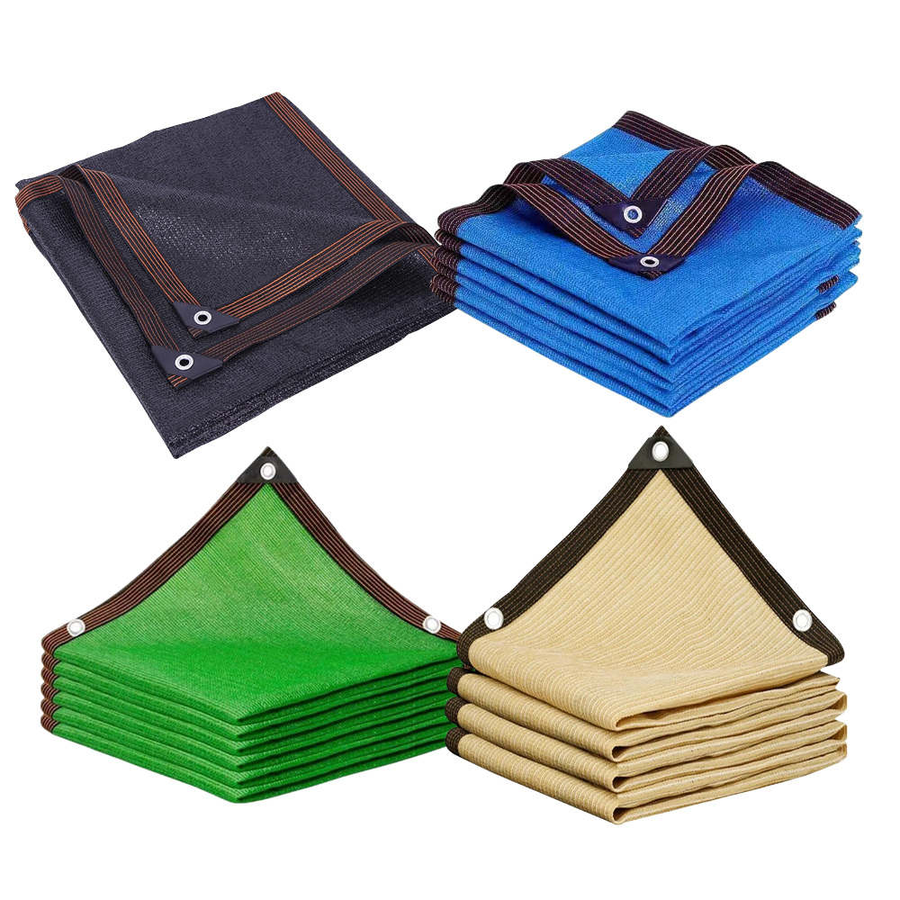 UV Block Mesh Shade Sail with Metal Grommets and Water Repellent Surface