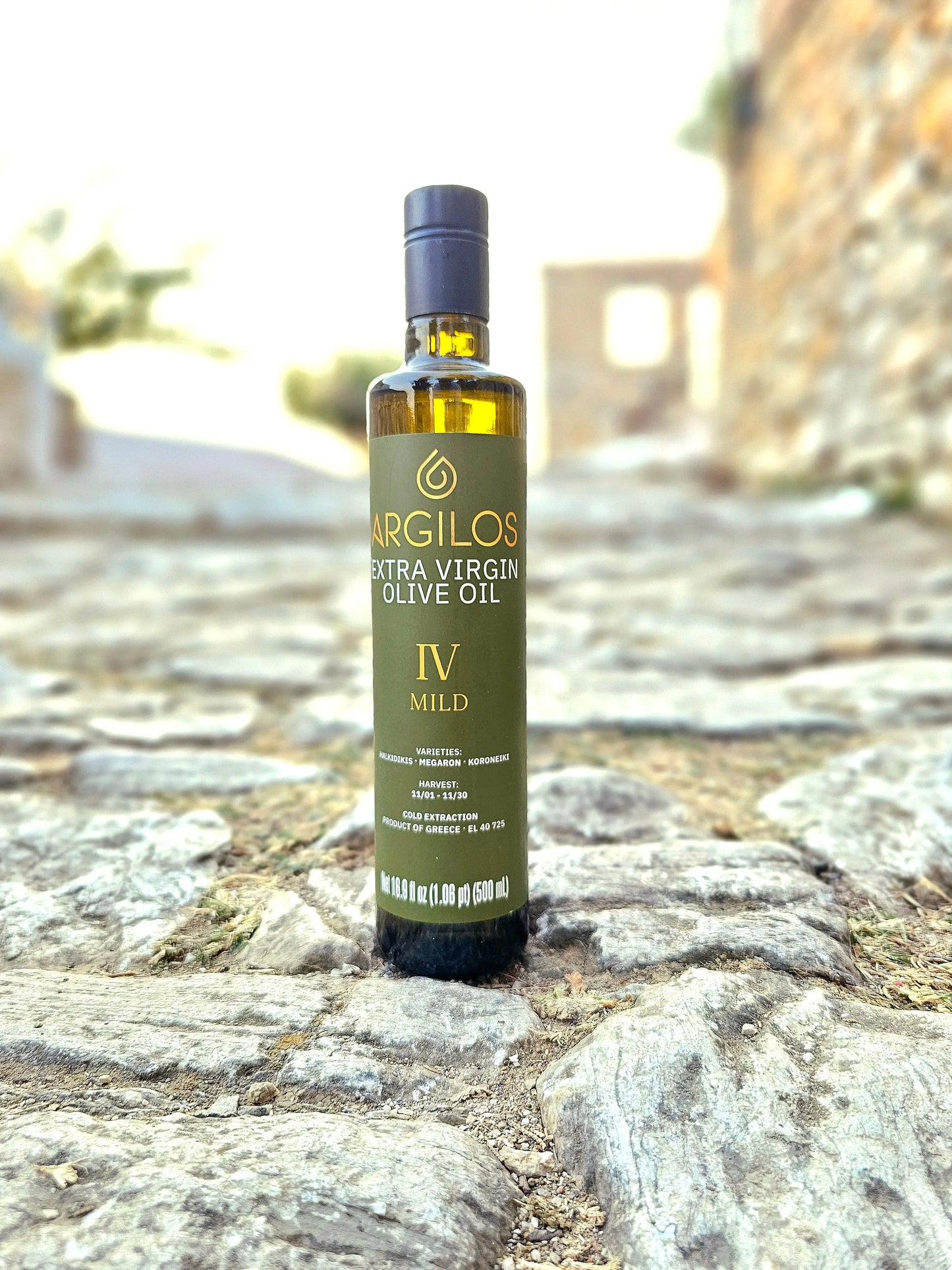 ARGILOS IV MILD Extra Virgin Olive Oil (500ml) - Nostos Goods