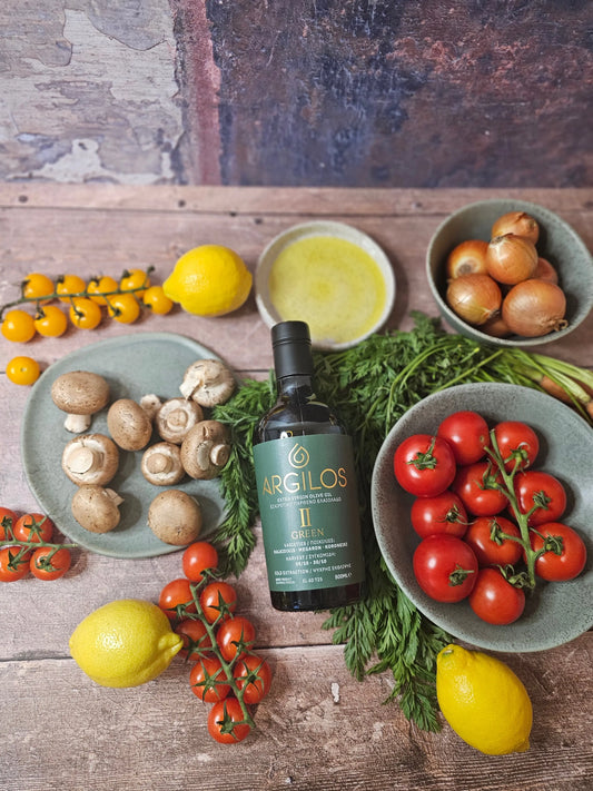 ARGILOS II GREEN Greek Extra Virgin Olive Oil (500ml) - Nostos Goods