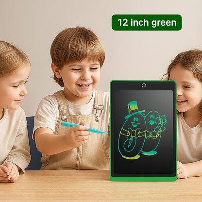 Writing Tablet with Pressure Sensitive Surface and One Button Erase for Kids