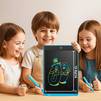 Writing Tablet with Pressure Sensitive Surface and One Button Erase for Kids