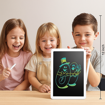 Writing Tablet with Pressure Sensitive Surface and One Button Erase for Kids