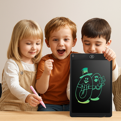 Writing Tablet with Pressure Sensitive Surface and One Button Erase for Kids