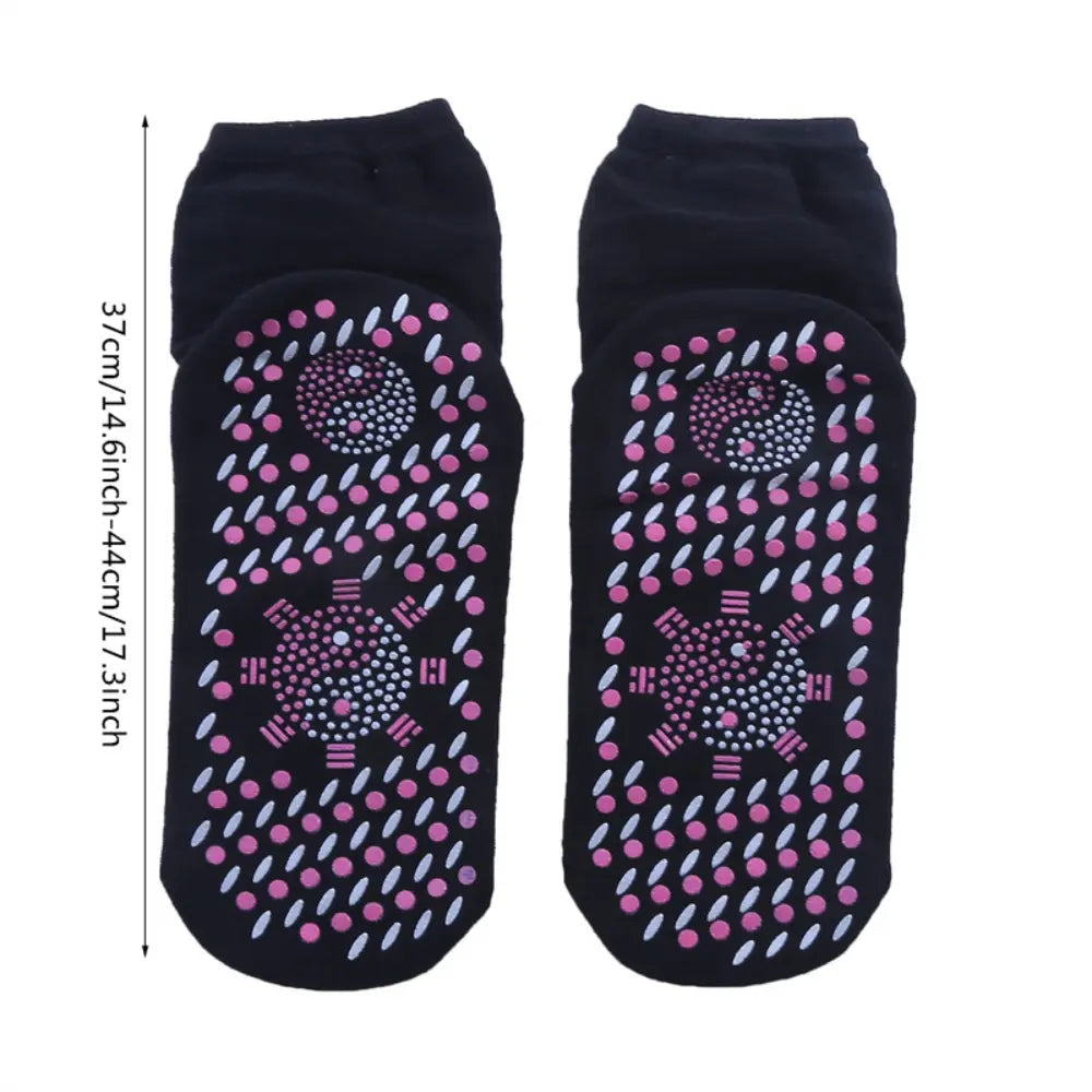Heated Socks with Rechargeable Battery and Adjustable Heat Levels, 5 Pairs All Vera Mart