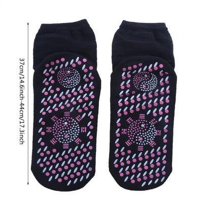 Heated Socks with Rechargeable Battery and Adjustable Heat Levels, 5 Pairs All Vera Mart