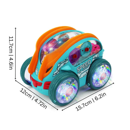 Spinning LED Vehicle with Multicolor Lights and Built-In Music