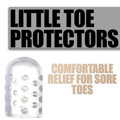Silicone Toe Protectors with Friction Reducing Cushioning, Medical Grade and Latex Free All Vera Mart