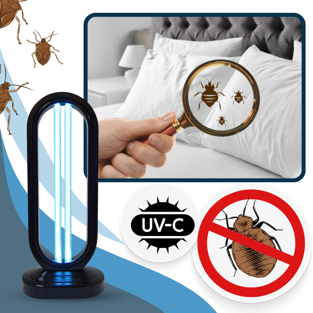 UV Bed Bug Treatment Lamp with Remote Control and Adjustable Timer