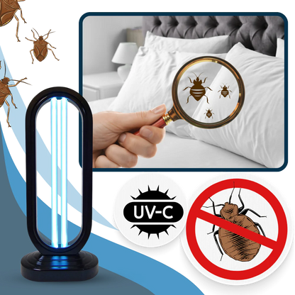 UV Bed Bug Treatment Lamp with Remote Control and Adjustable Timer