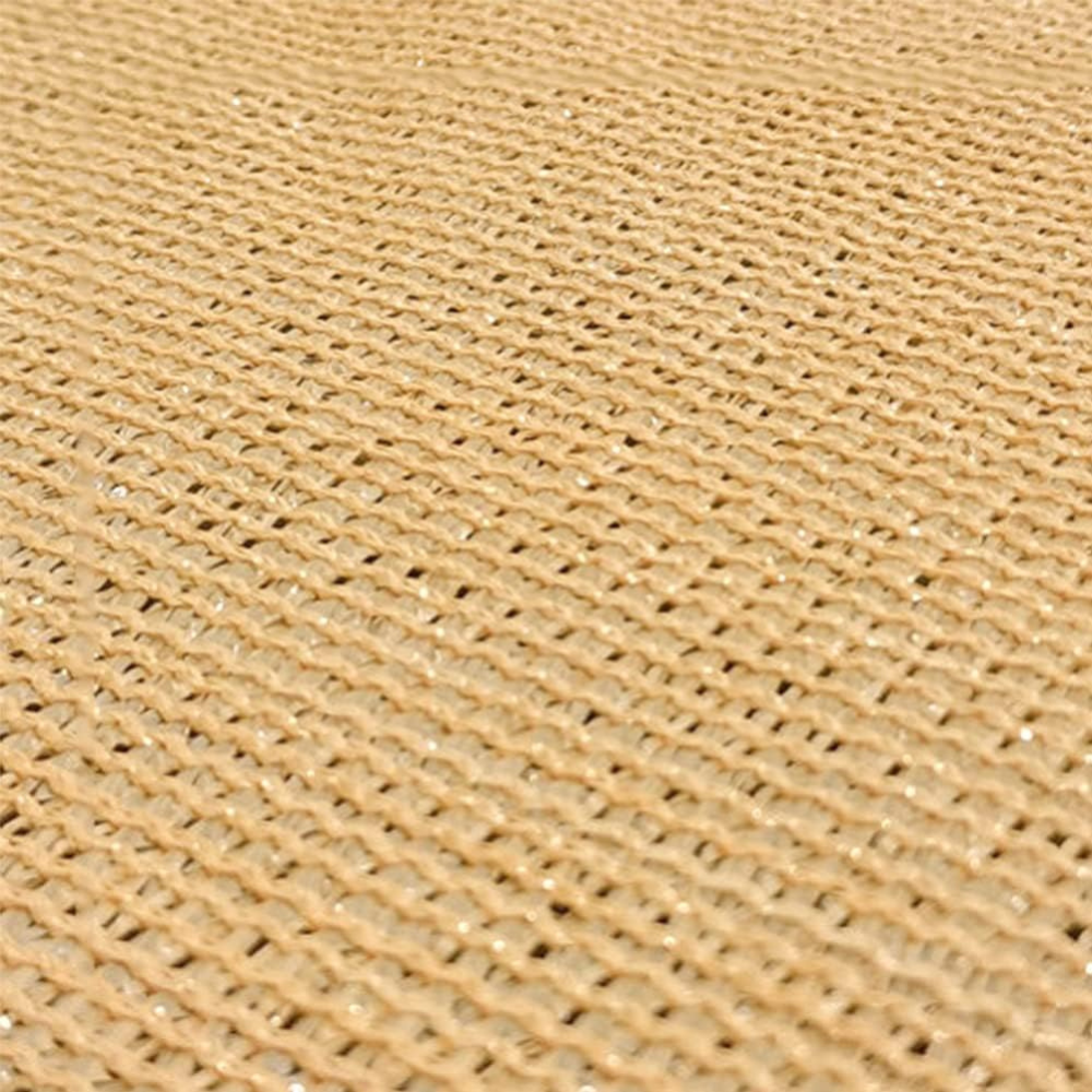 UV Block Mesh Shade Sail with Metal Grommets and Water Repellent Surface