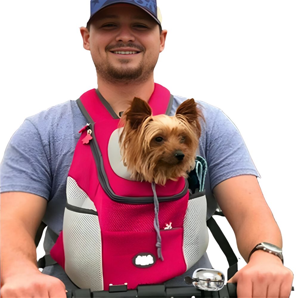 Small Pet Carrier Backpack with Mesh Ventilation and Safety Leash Hook