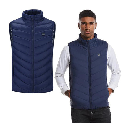 Thermal Heated Vest with Three Carbon Fiber Zones and 12 Hour Runtime for Cold Weather