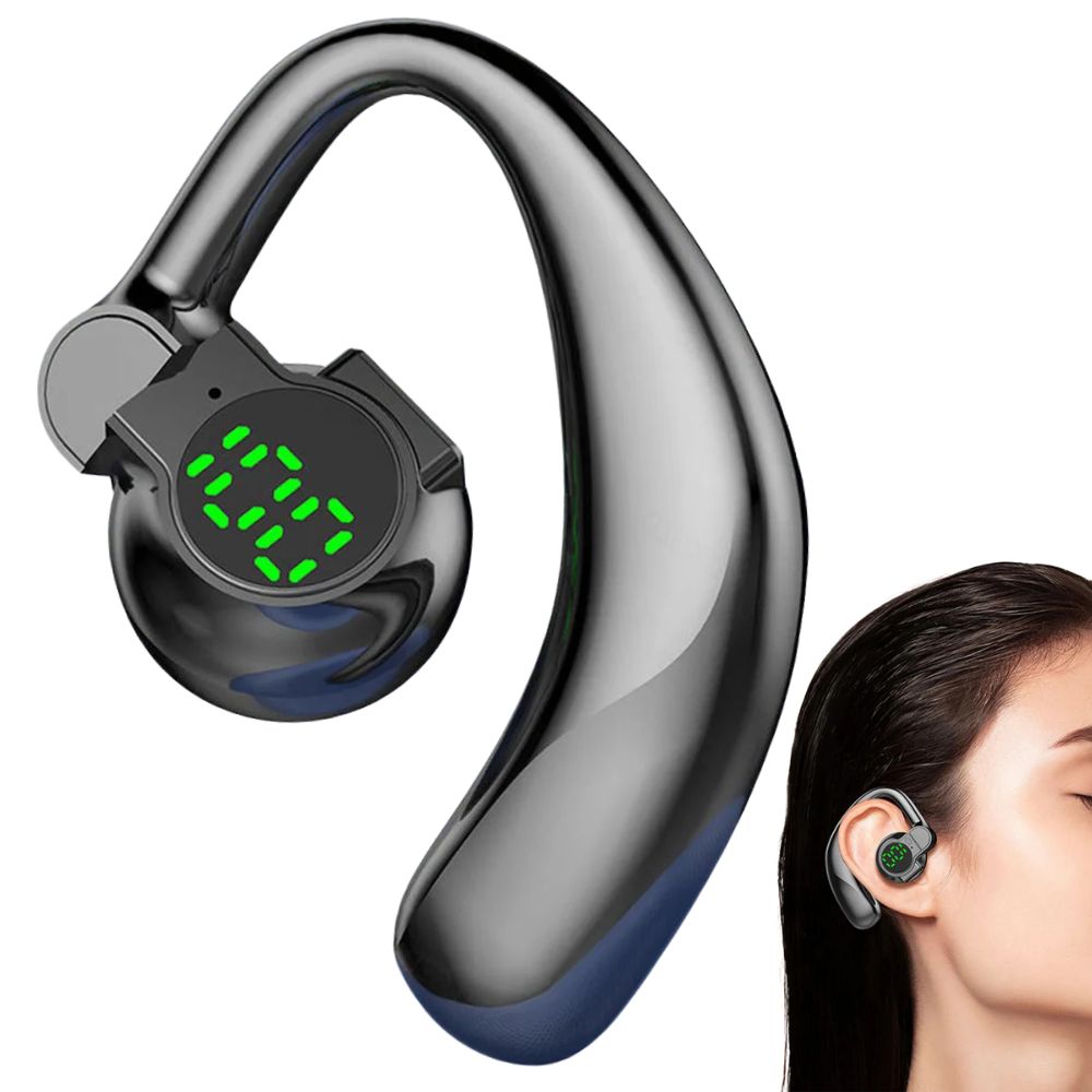 Air Conduction Headphones with Rotating Ear Hooks and Touch Controls, 20-Hour Battery