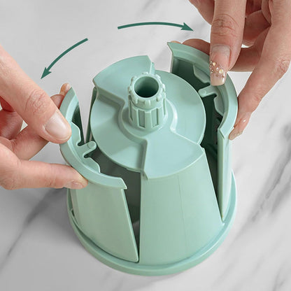 Rotary Food Shredder with Interchangeable Drums and Suction Base, Hand Crank