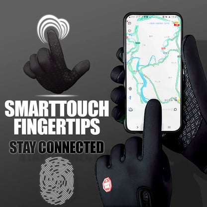 Winter Gloves with Touchscreen Fingertips and Textured Grip for Cold Weather Protection