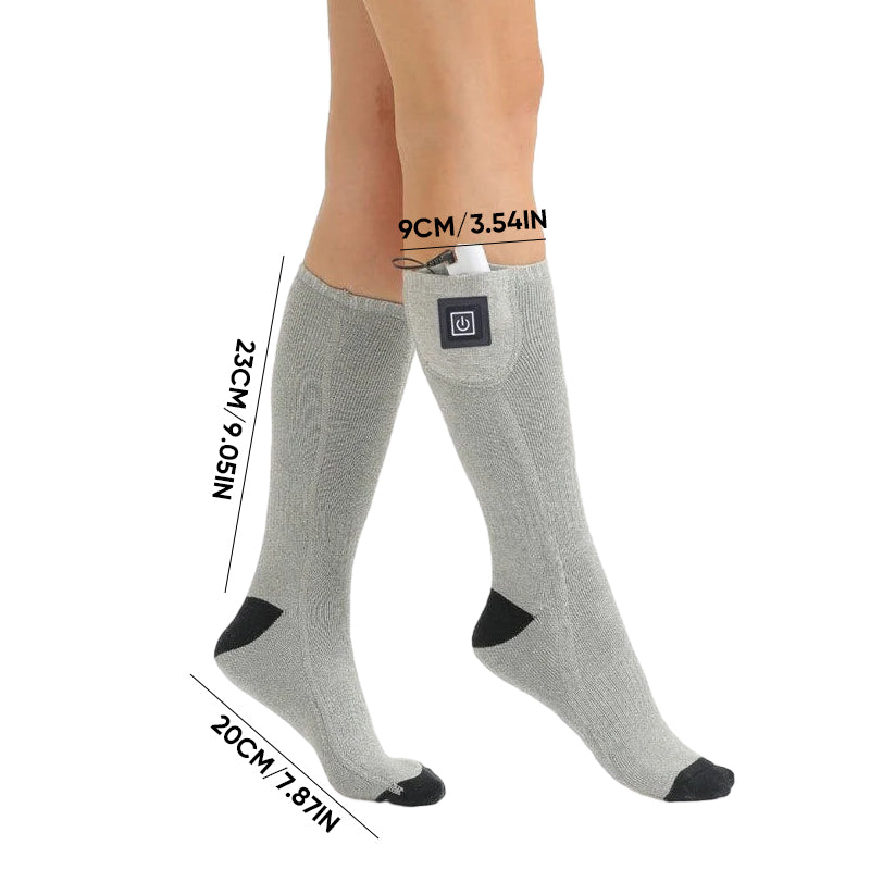 Rechargeable Heated Socks with Adjustable Temperature Control, 8-Hour Battery