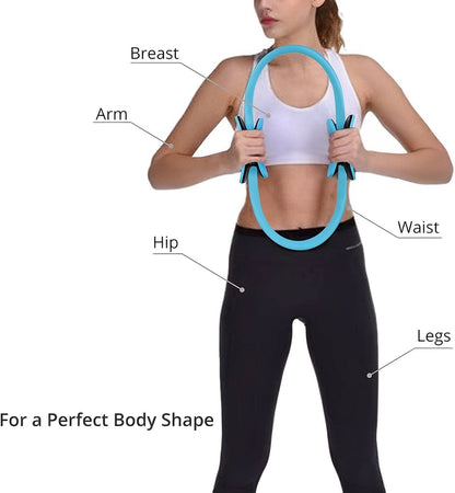 Resistance Ring with Fiberglass Core and Foam Handles for Pilates