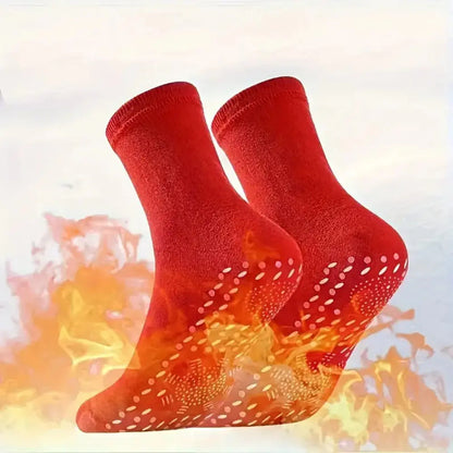 Heated Socks with Rechargeable Battery and Adjustable Heat Levels, 5 Pairs All Vera Mart