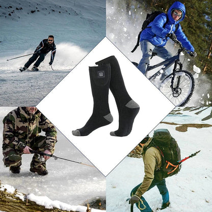 Rechargeable Heated Socks with Adjustable Temperature Control, 8-Hour Battery