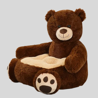 Animal-Shaped Pet Bed with Raised Sides and Removable Cover, Machine Washable