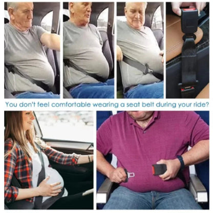 Seat Belt Extender with 14-Inch Length and Metal Construction for Most Vehicles