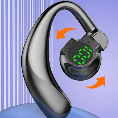 Air Conduction Headphones with Rotating Ear Hooks and Touch Controls, 20-Hour Battery