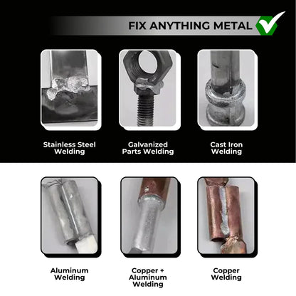 Metal Repair Rods with Heat Gun Activation and Multi-Metal Bonding, Dual Diameter Kit