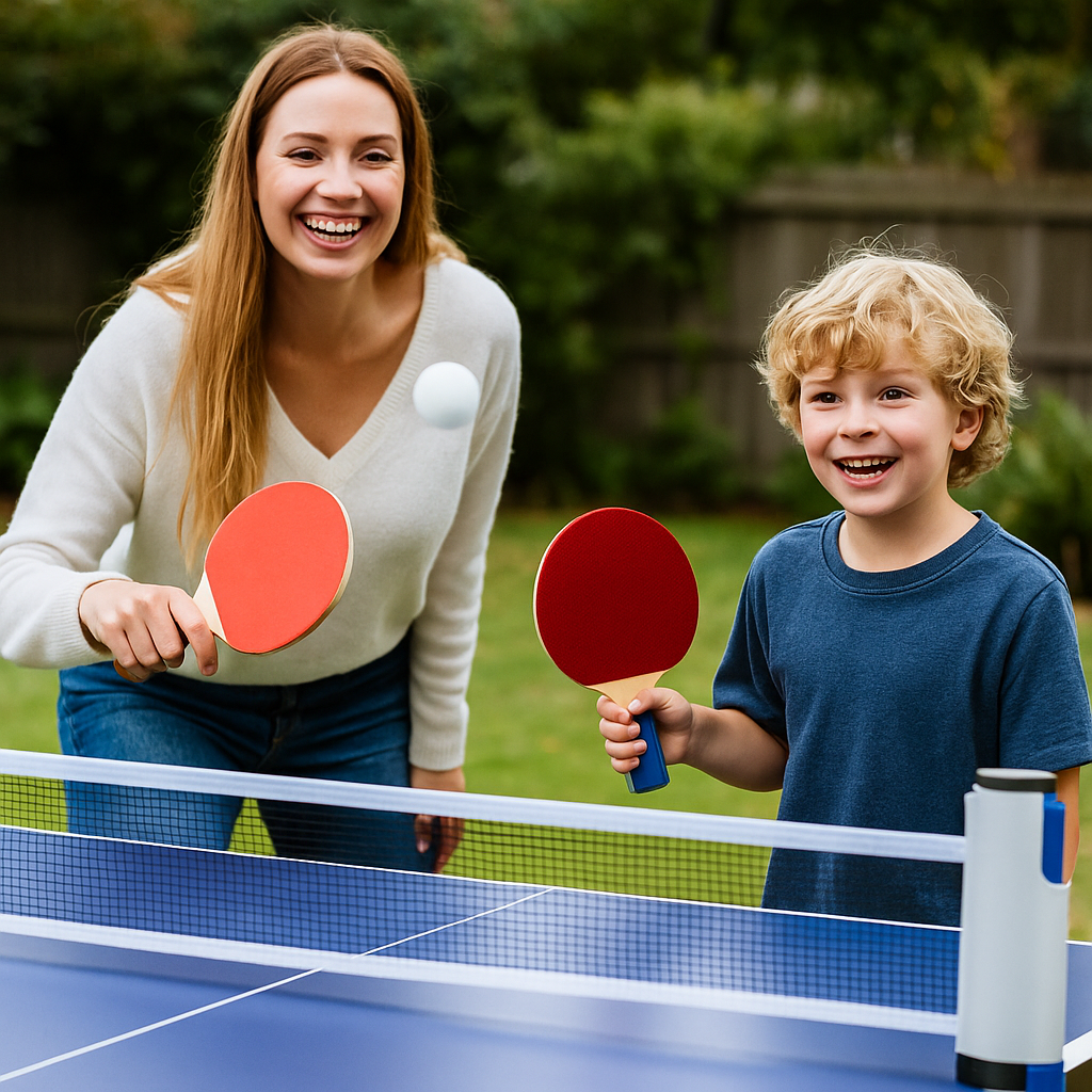 Adjustable Table Tennis Net with Clamp System for Round and Square Tables