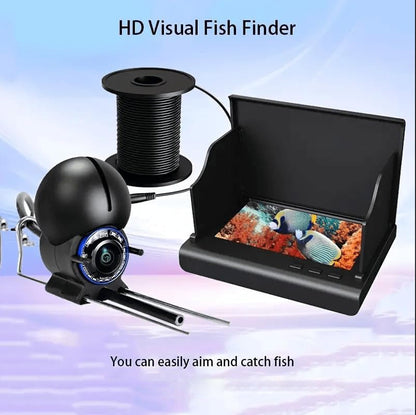 Underwater Fishing Camera with 4.3 inch LCD Monitor and Night Vision, 98ft Cable