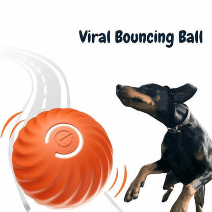 Automatic Rolling Dog Toy with Obstacle Sensor and 60-Minute Battery, Rechargeable All Vera Mart