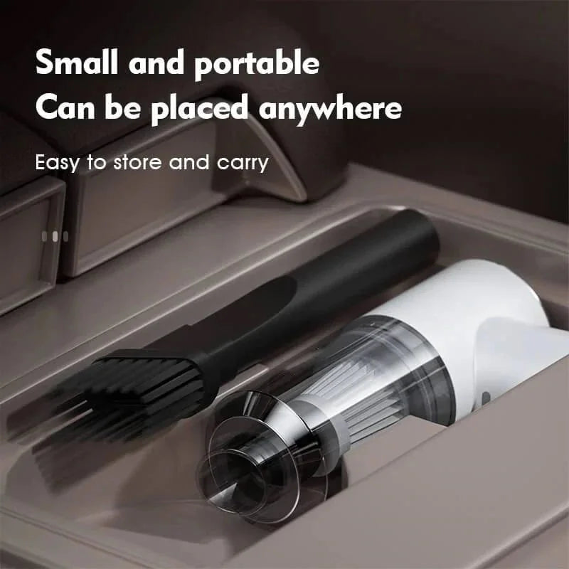 Cordless Handheld Vacuum with Dual Nozzle Attachments and Built-in Light, 5000 Pa Suction All Vera Mart