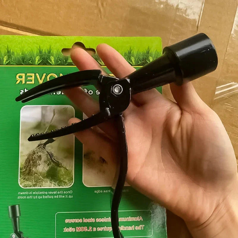 Standing Weed Puller with Pedal Mechanism and Stainless Steel Construction, Detachable